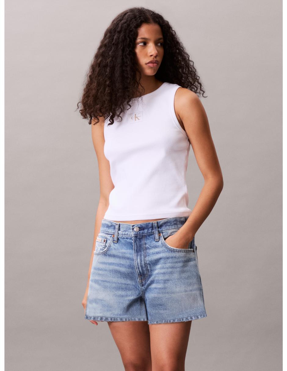 Top cuello redondo escote regular Top cuello redondo escote regular