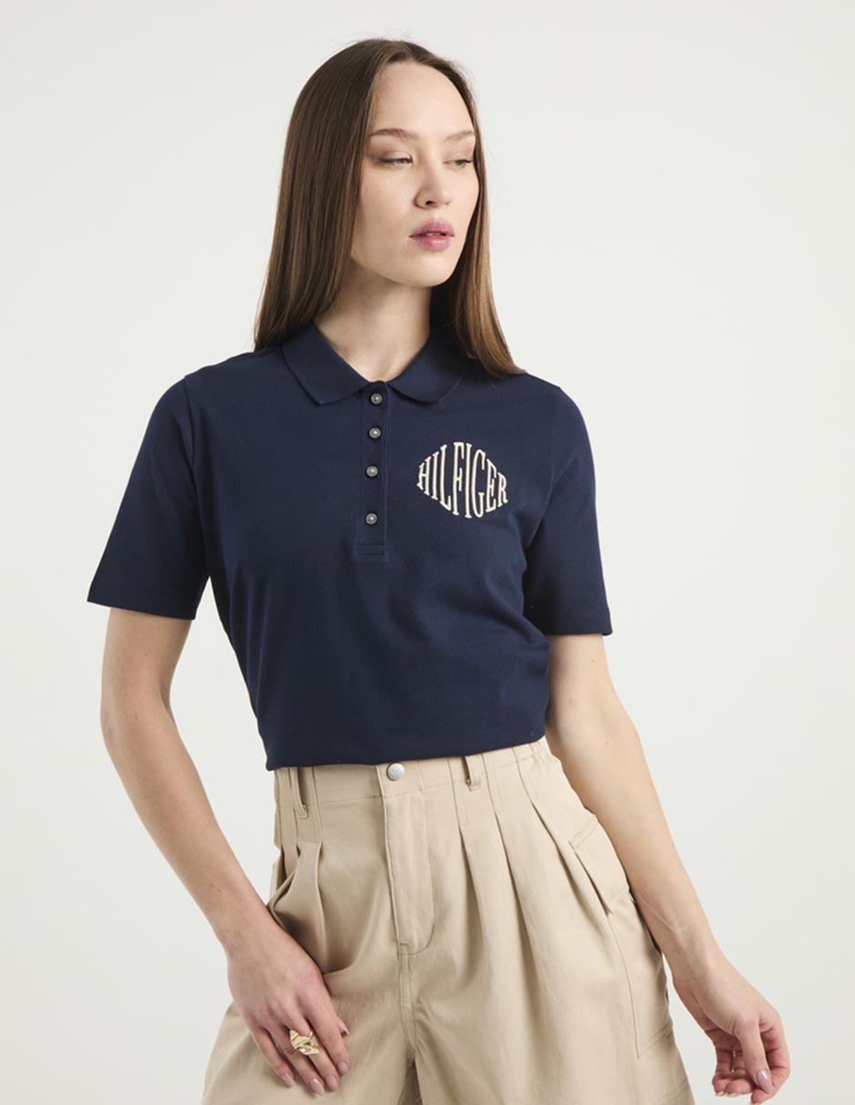 Playera tipo polo para mujer 1