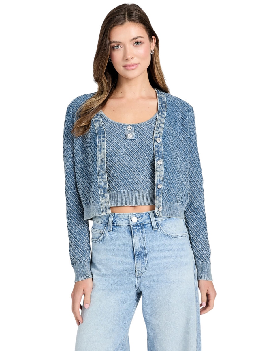 Suéter cuello v para mujer