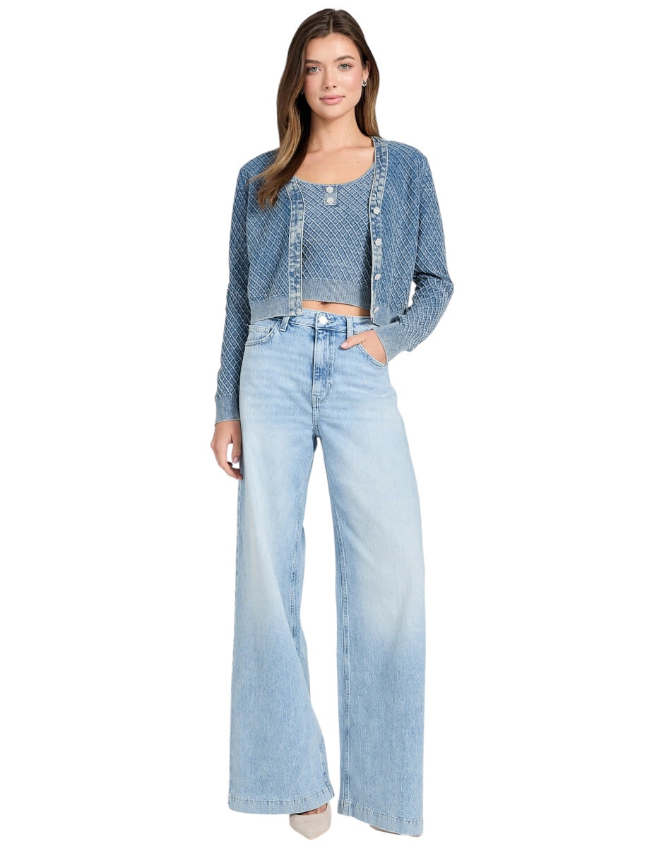 Suéter cuello v para mujer