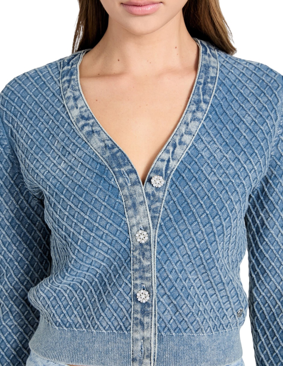 Suéter cuello v para mujer 6