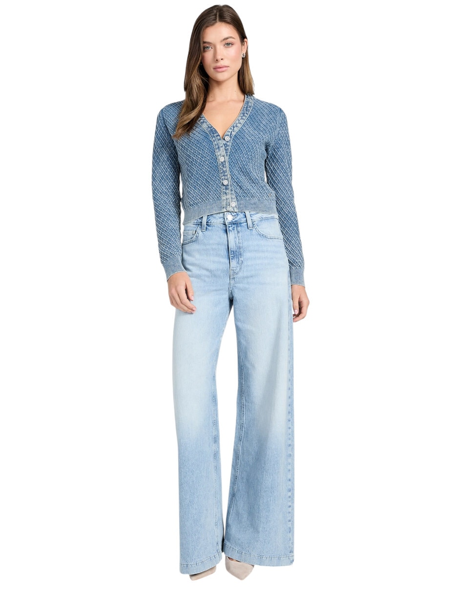 Suéter cuello v para mujer