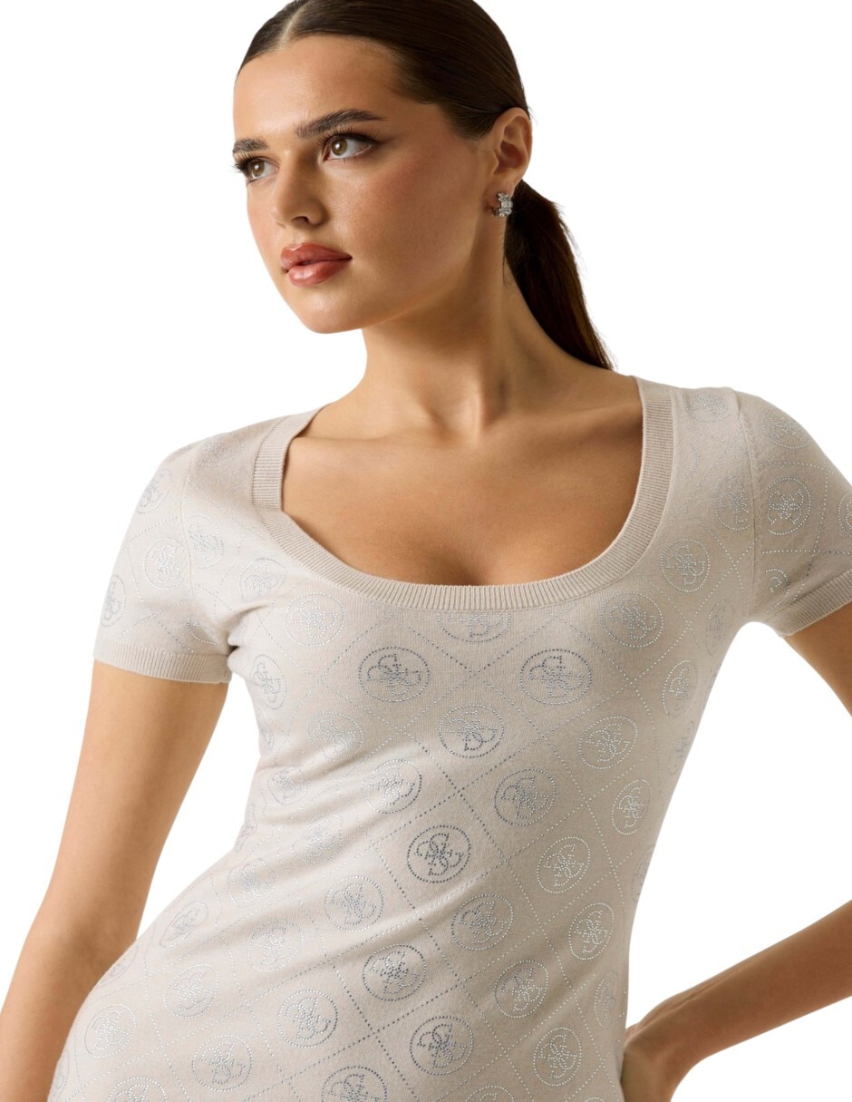 Vestido a la rodilla casual para mujer 4