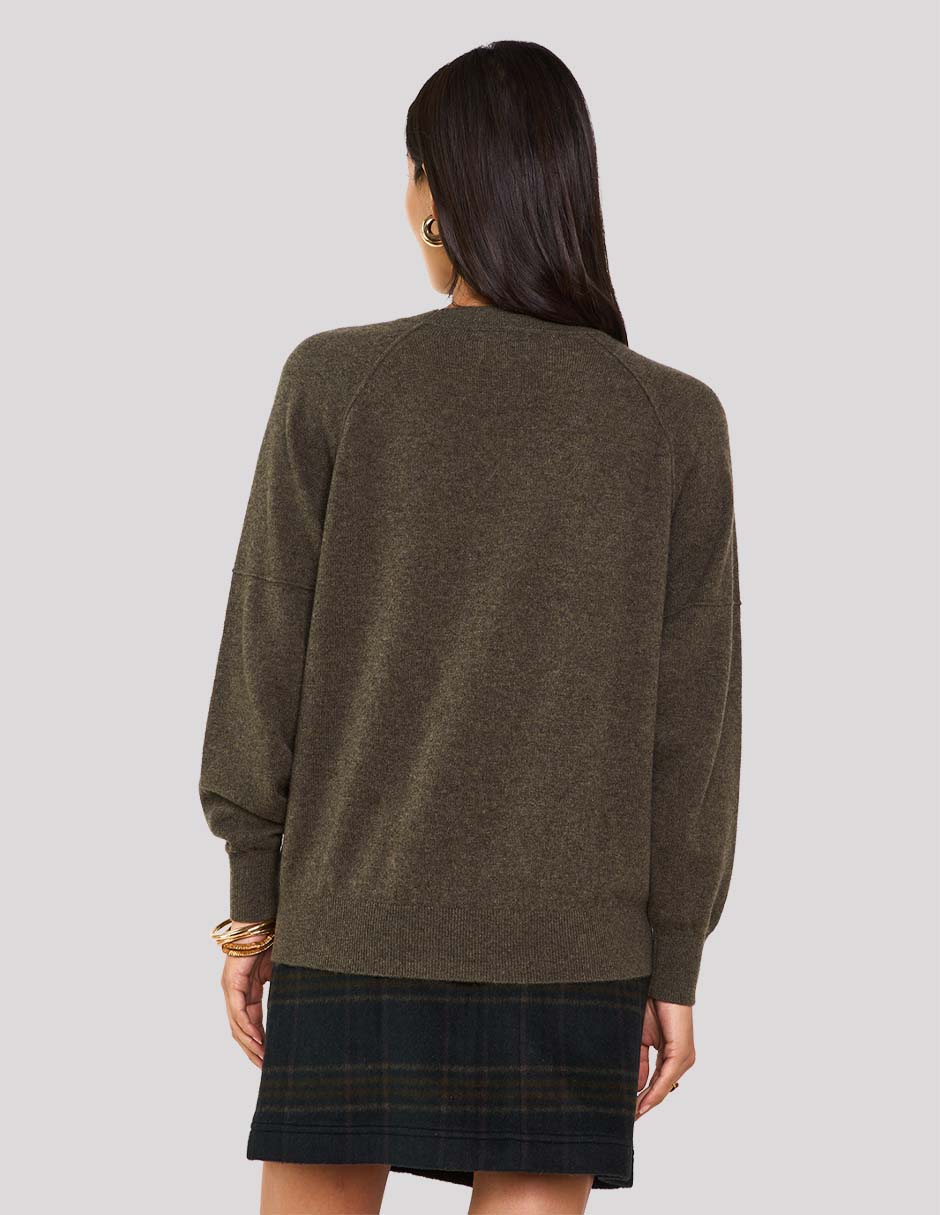 Suéter cuello redondo para mujer