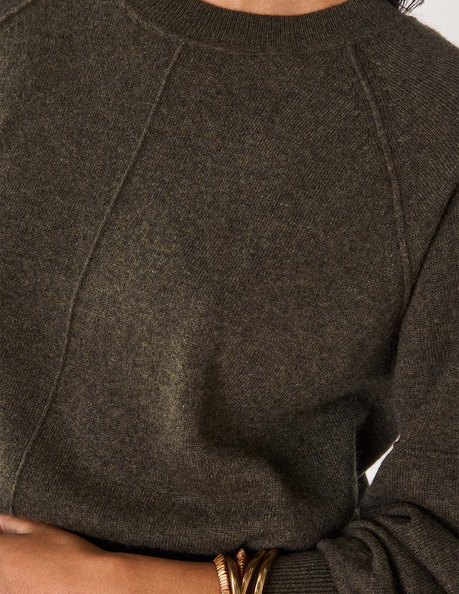 Suéter cuello redondo para mujer
