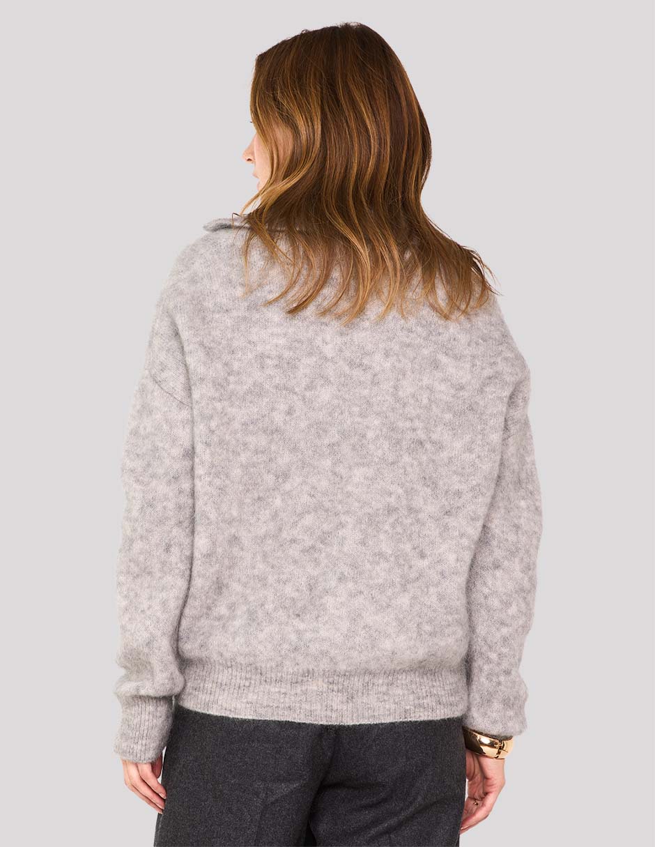 Suéter cuello V para mujer