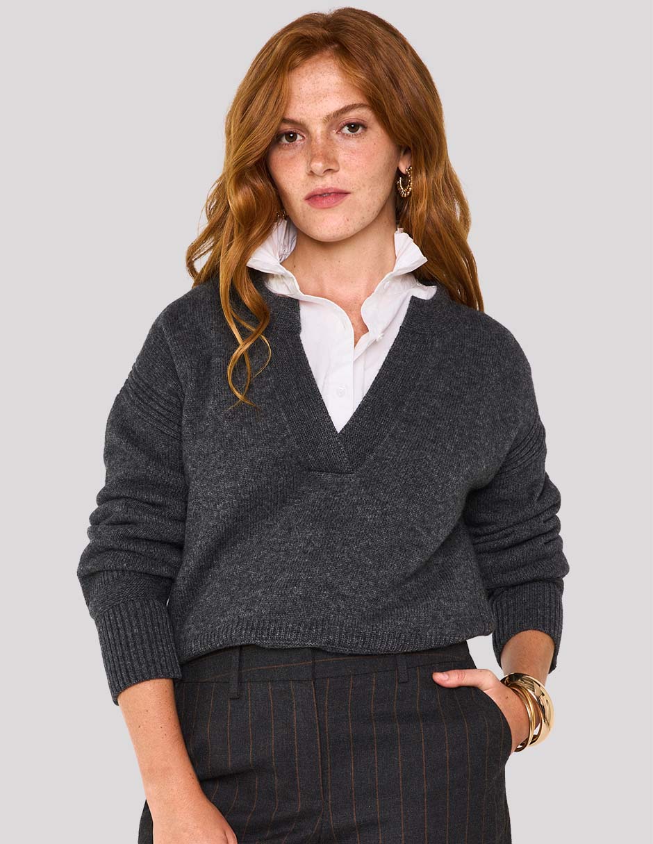 Suéter cuello v para mujer Suéter cuello v para mujer