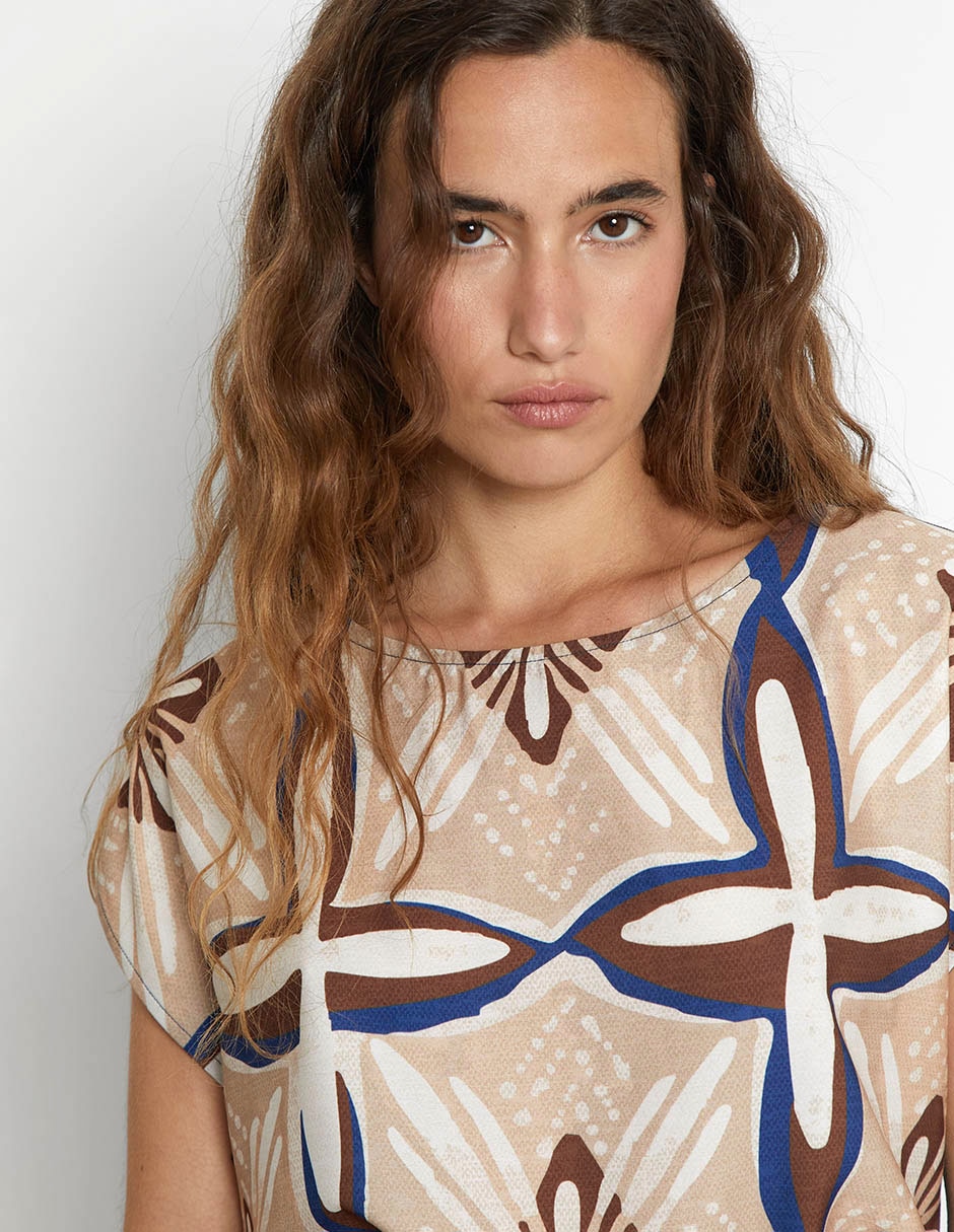 Blusa manga corta para mujer 4