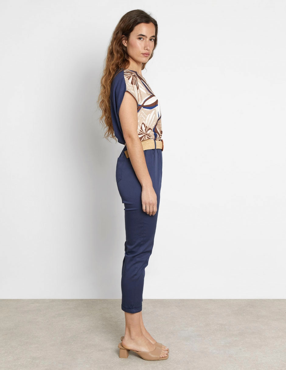 Pantalón capri relajado para mujer 4