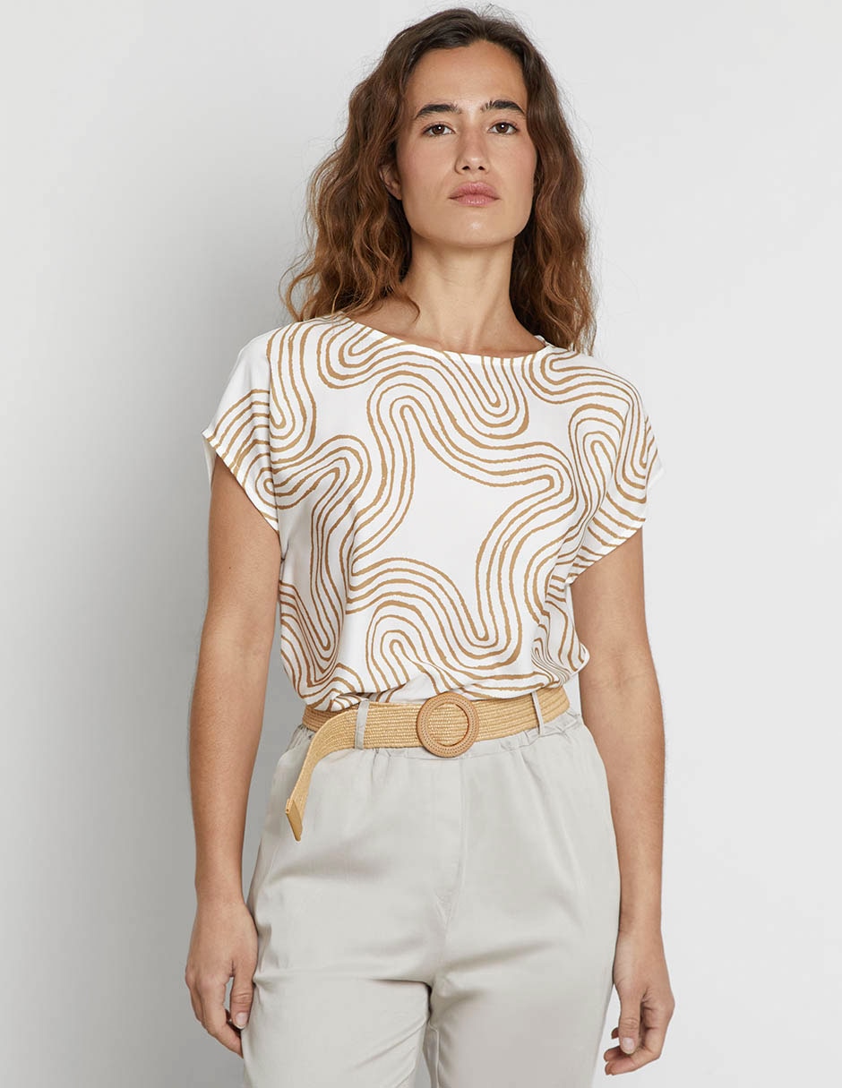 Blusa manga corta para mujer