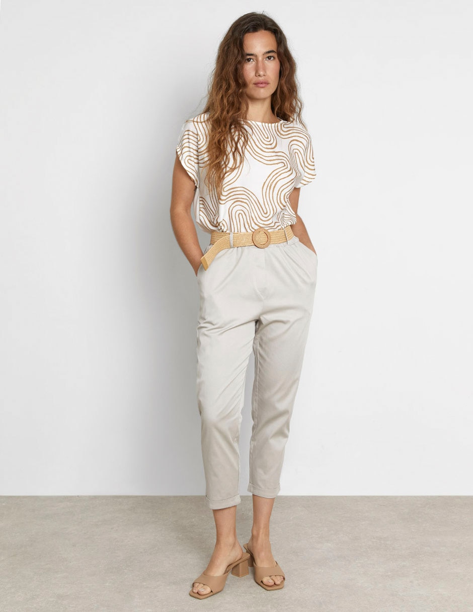 Blusa manga corta para mujer 3
