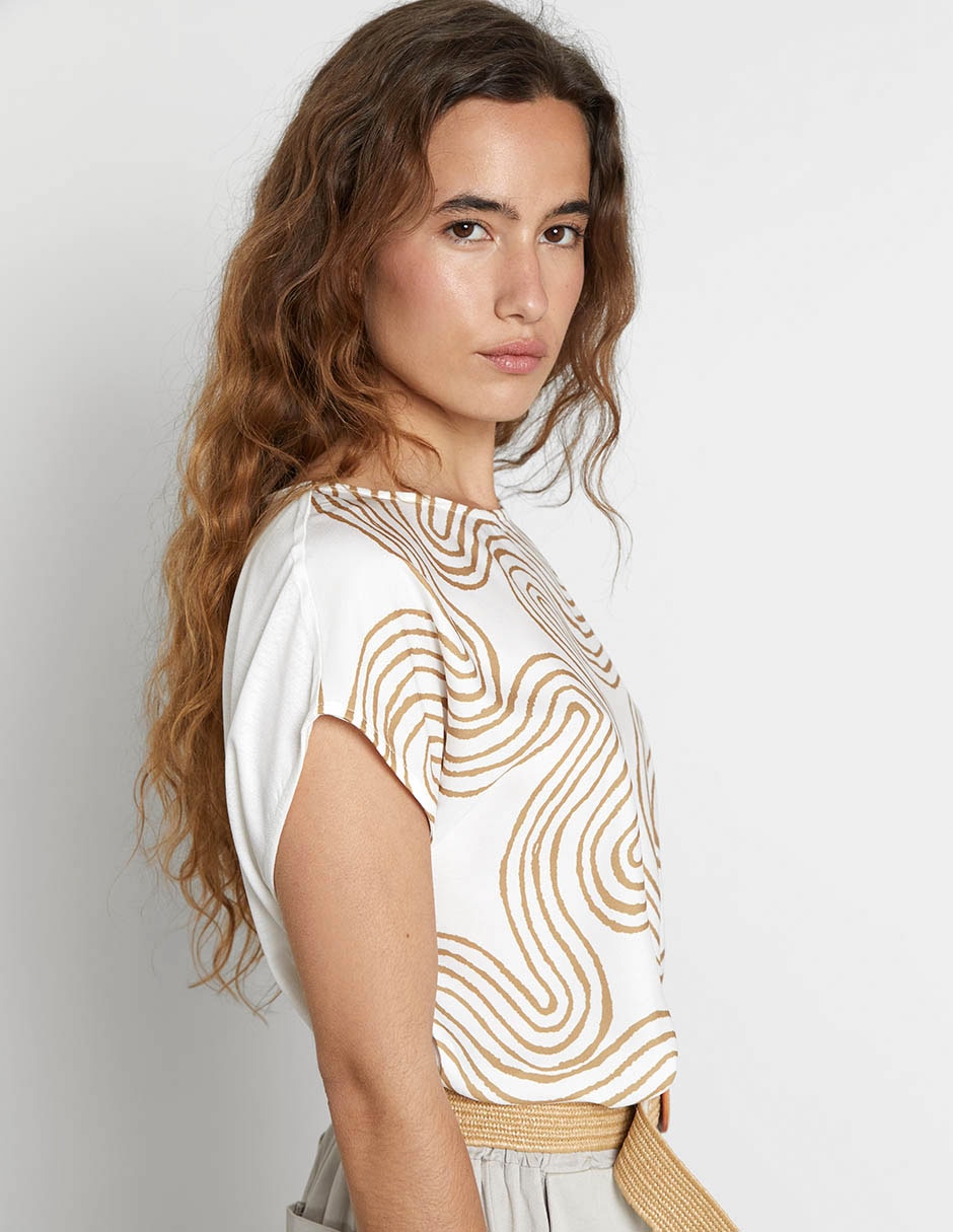 Blusa manga corta para mujer 4