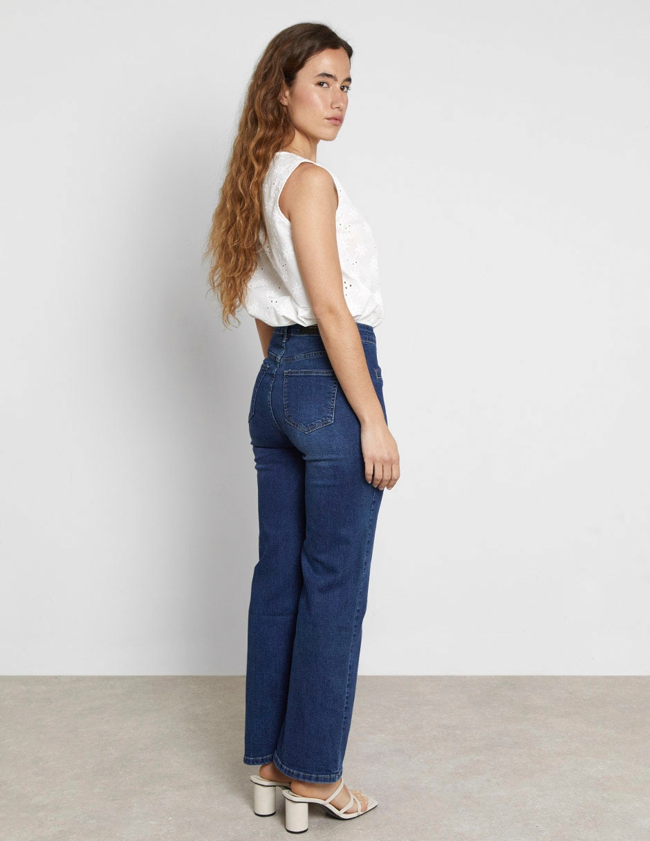 Jeans straight para mujer 5