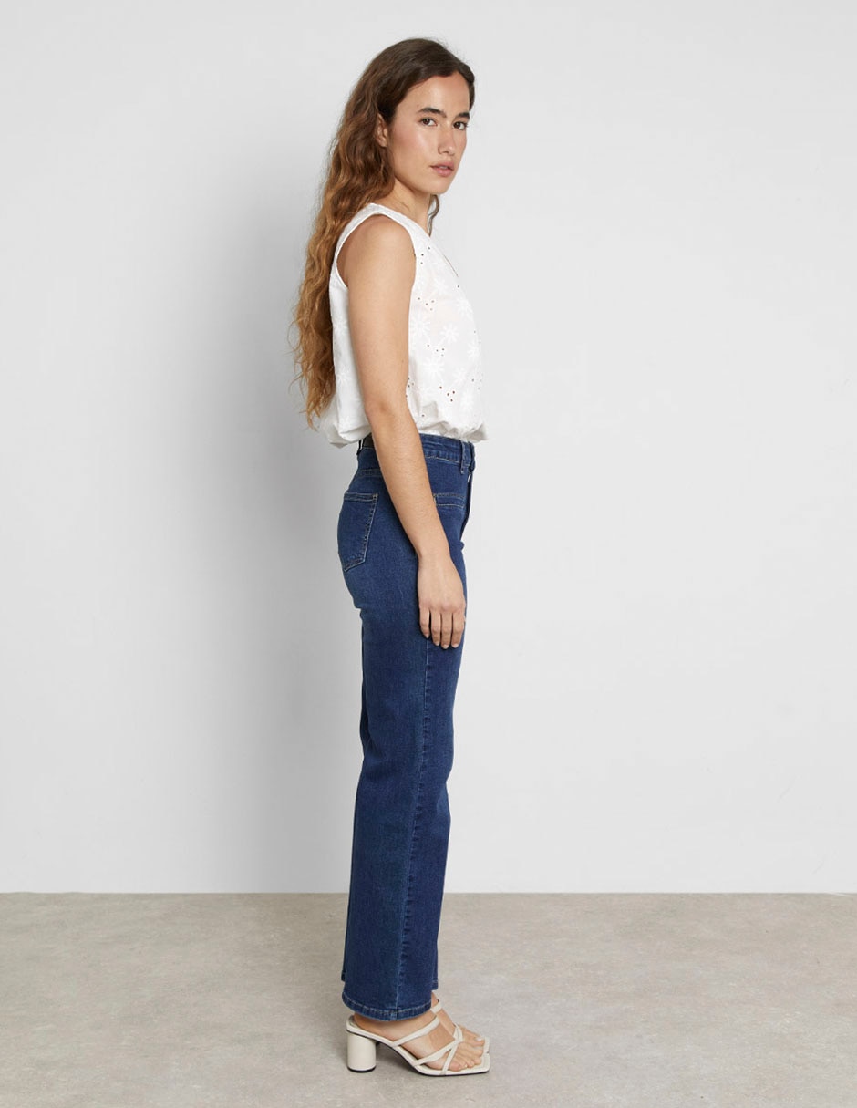 Jeans straight para mujer 2