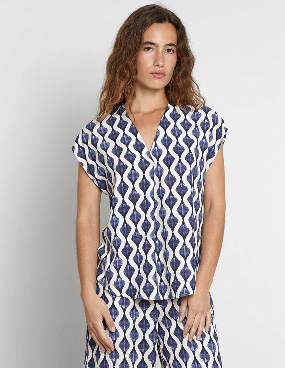 Blusa manga corta para mujer 1