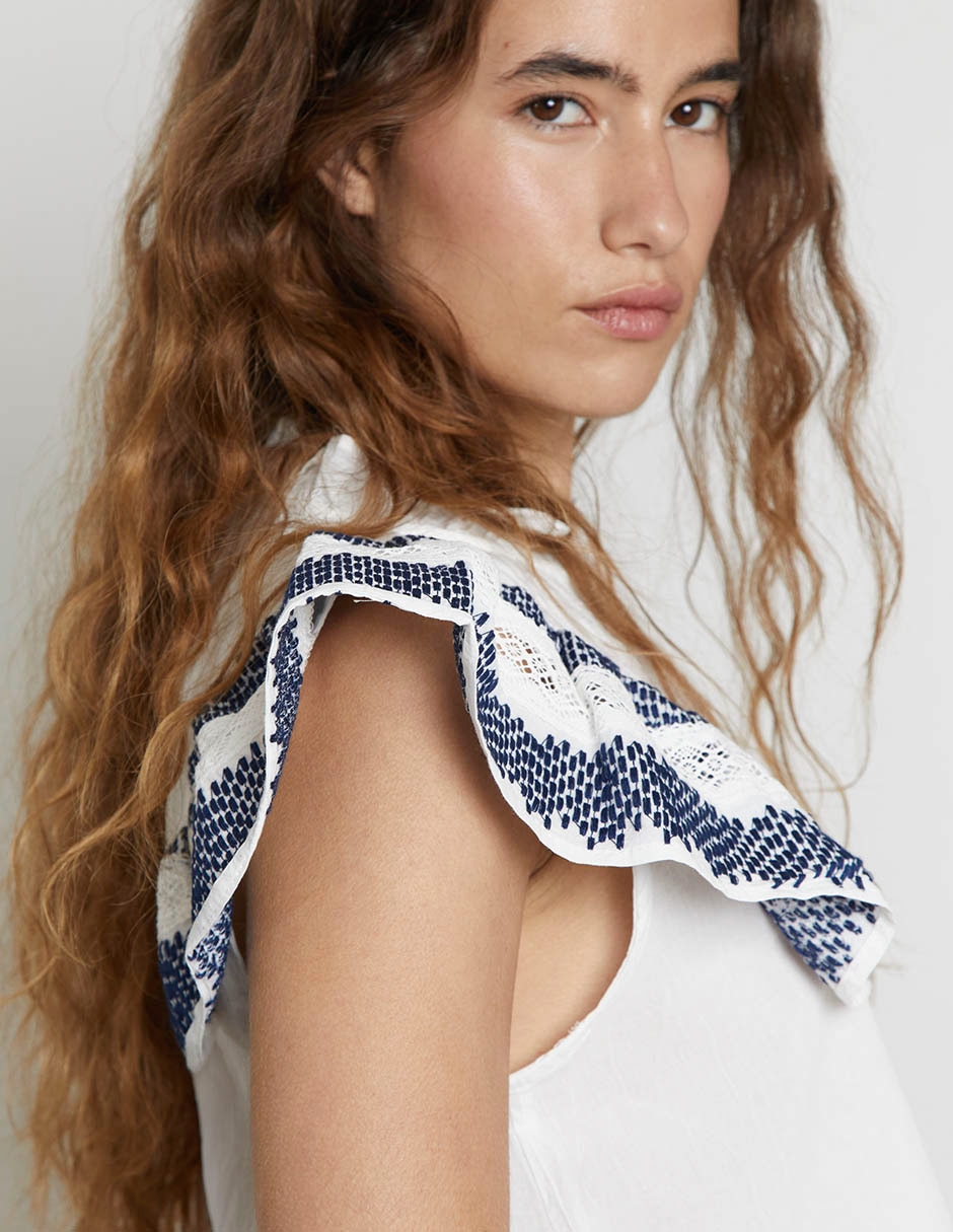Blusa manga corta para mujer 9