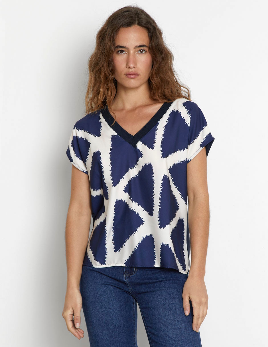 Blusa manga corta para mujer 1