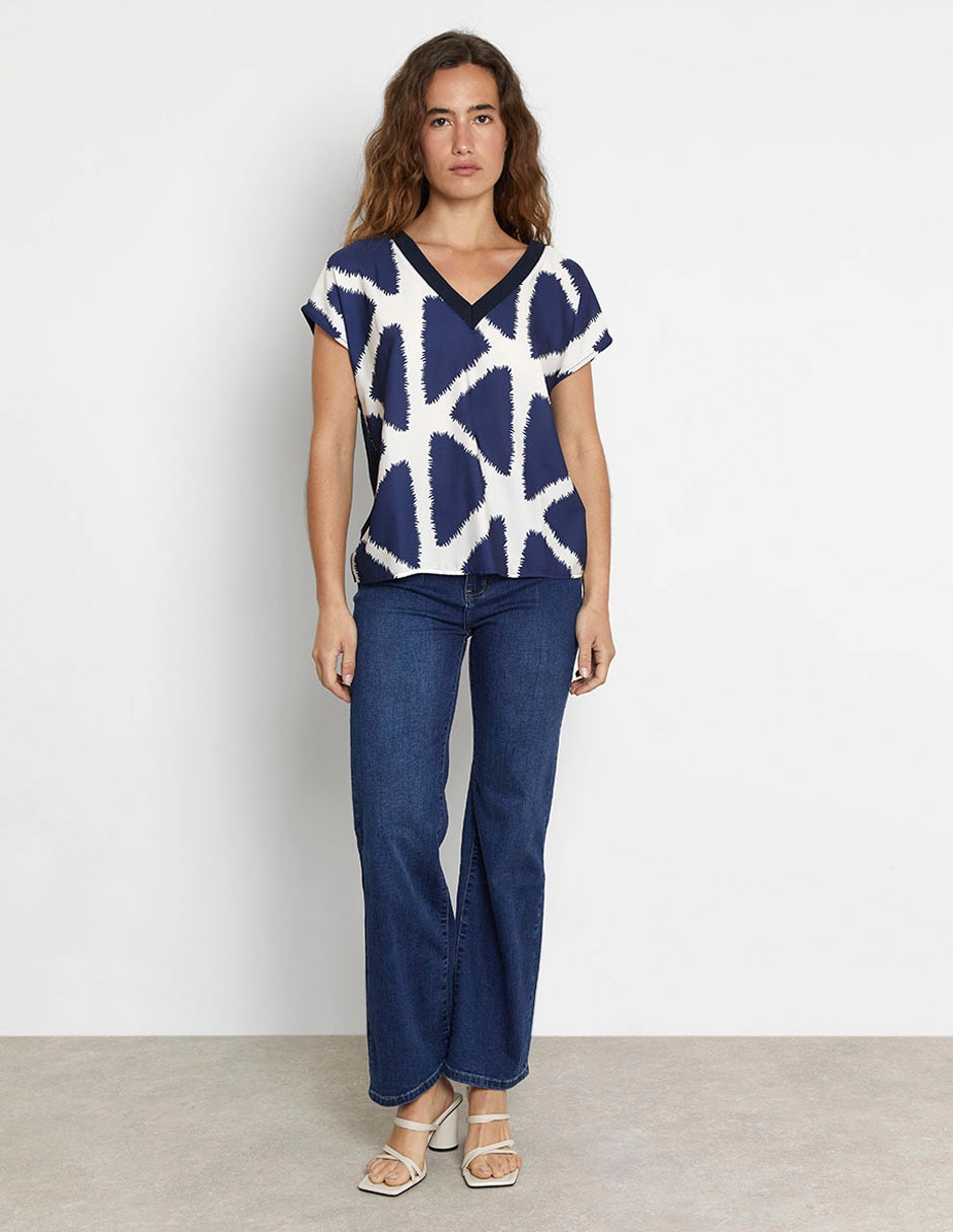 Blusa manga corta para mujer 8