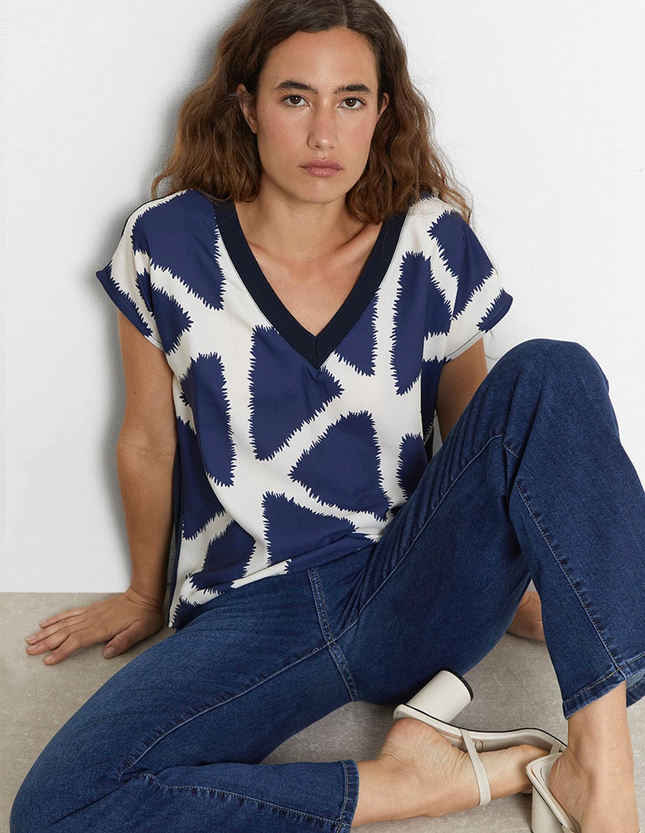 Blusa manga corta para mujer 11