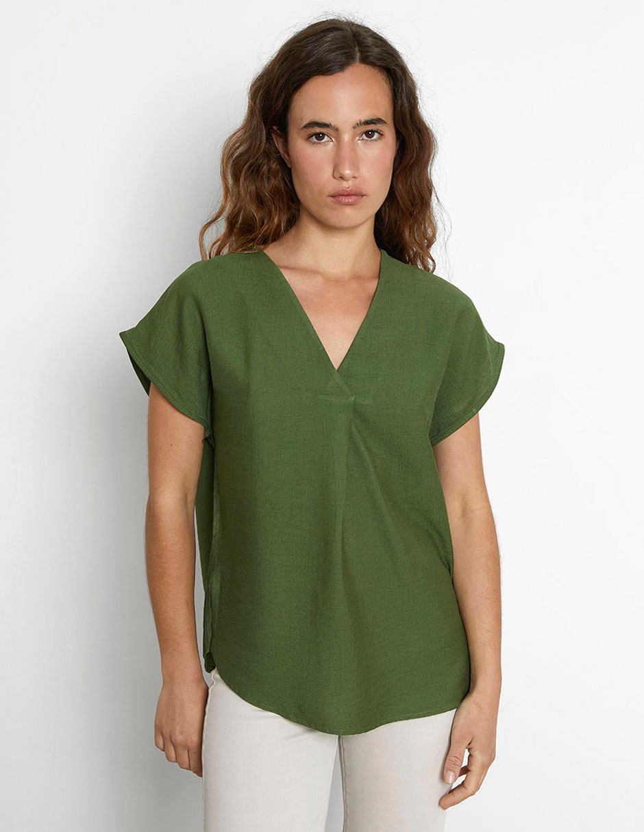 Blusa manga corta para mujer 1