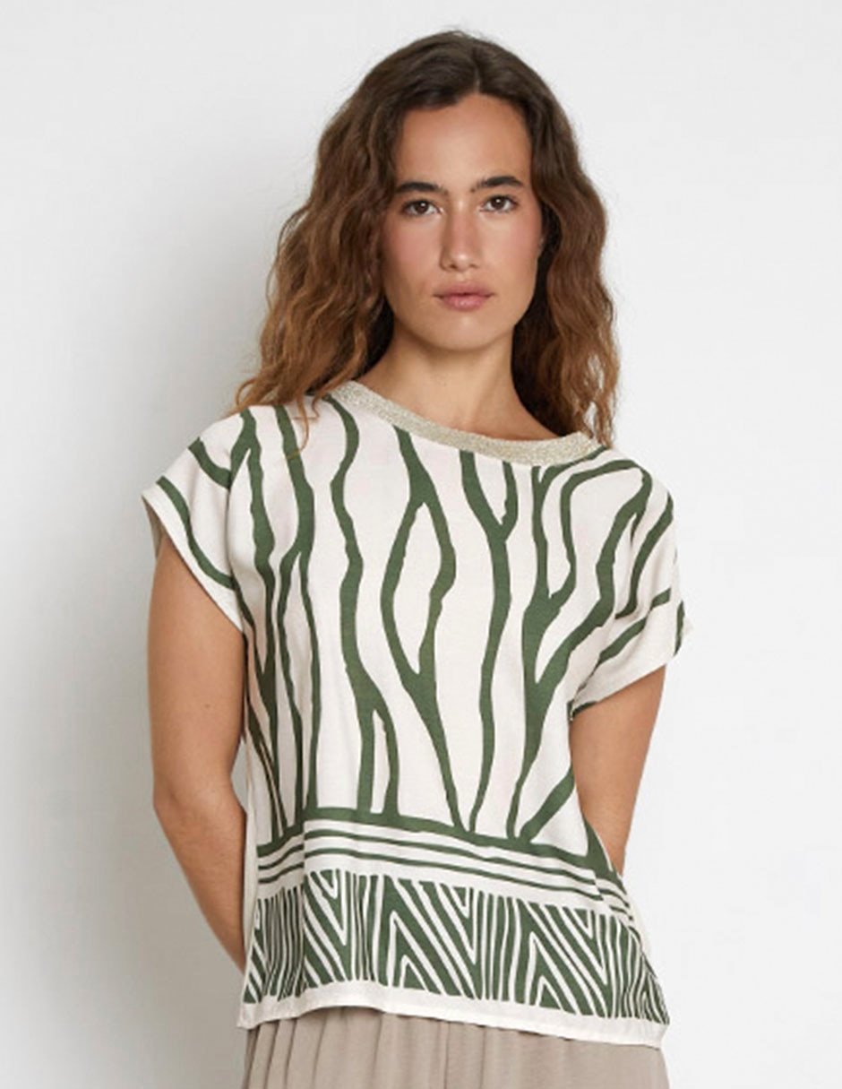 Blusa manga corta para mujer 1