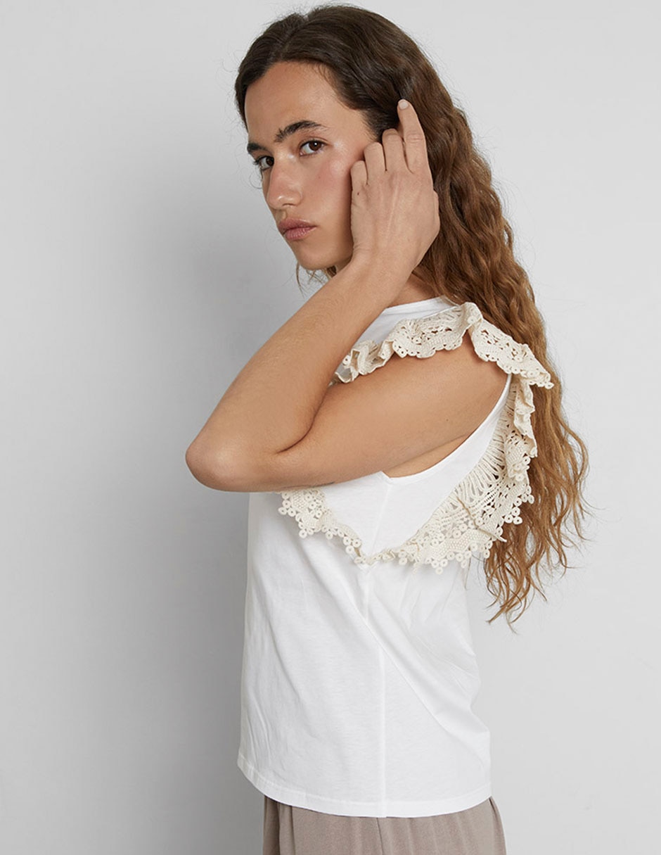 Playera Trucco cuello redondo para mujer