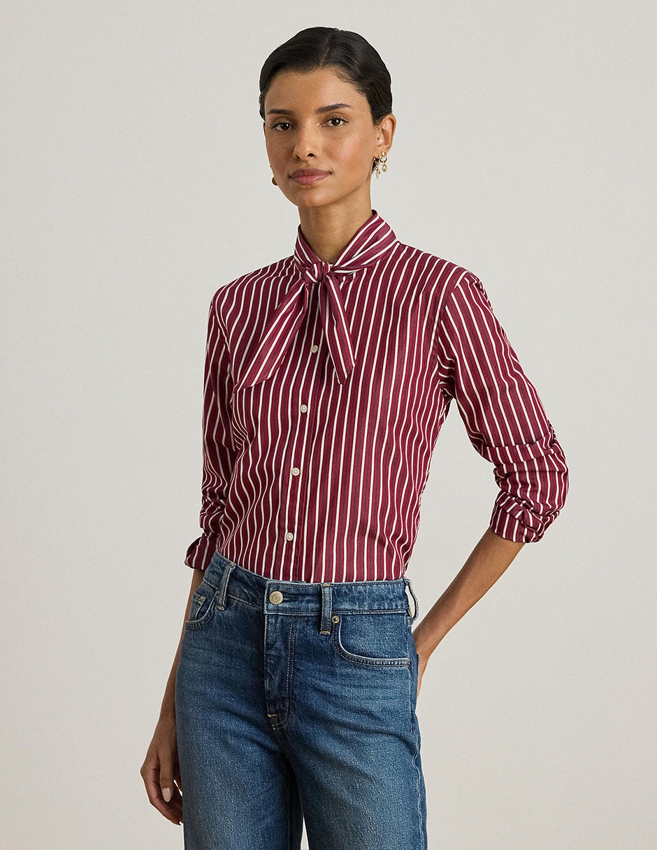 Blusa Lauren Ralph Lauren manga larga para mujer