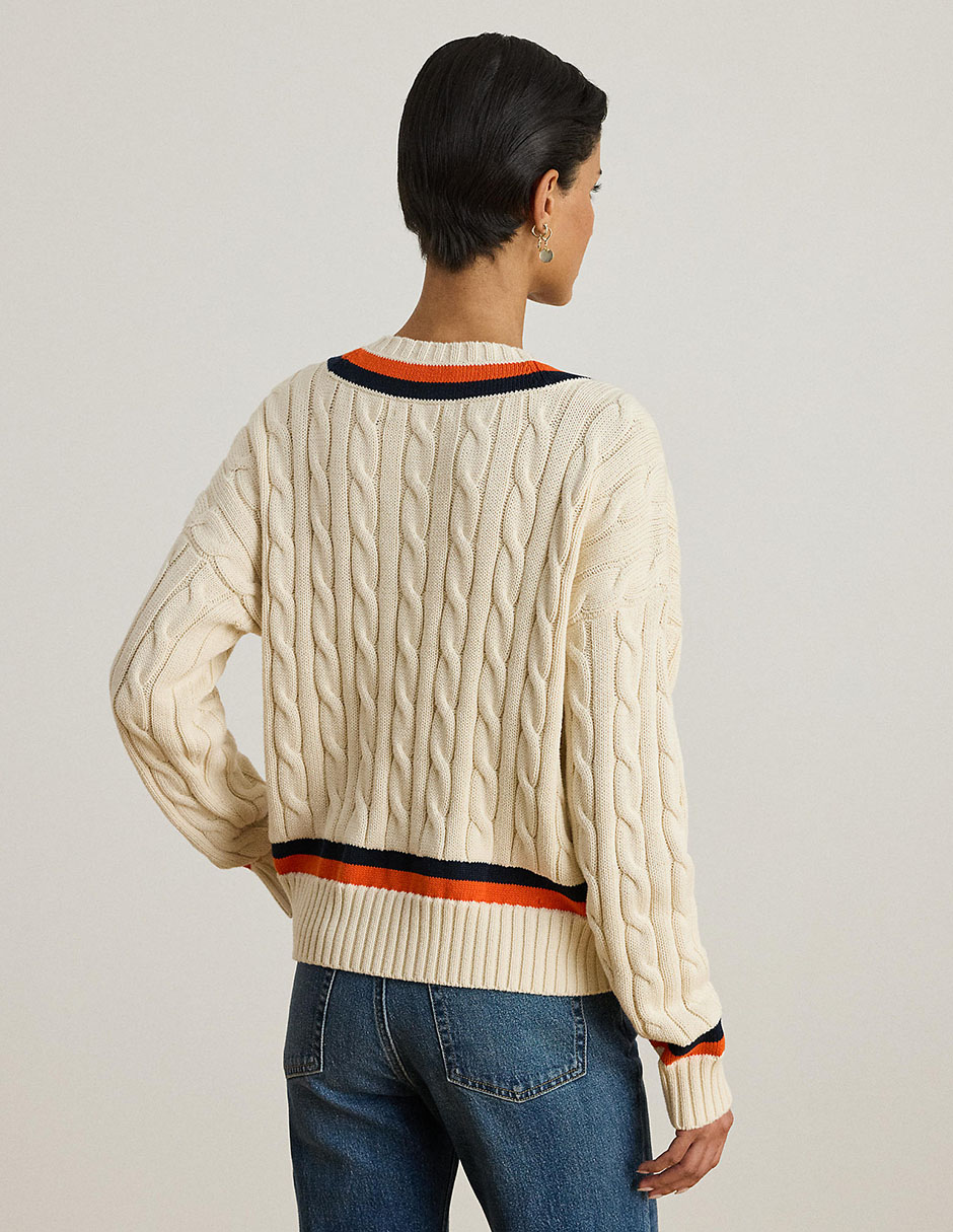 Suéter cuello v para mujer 5