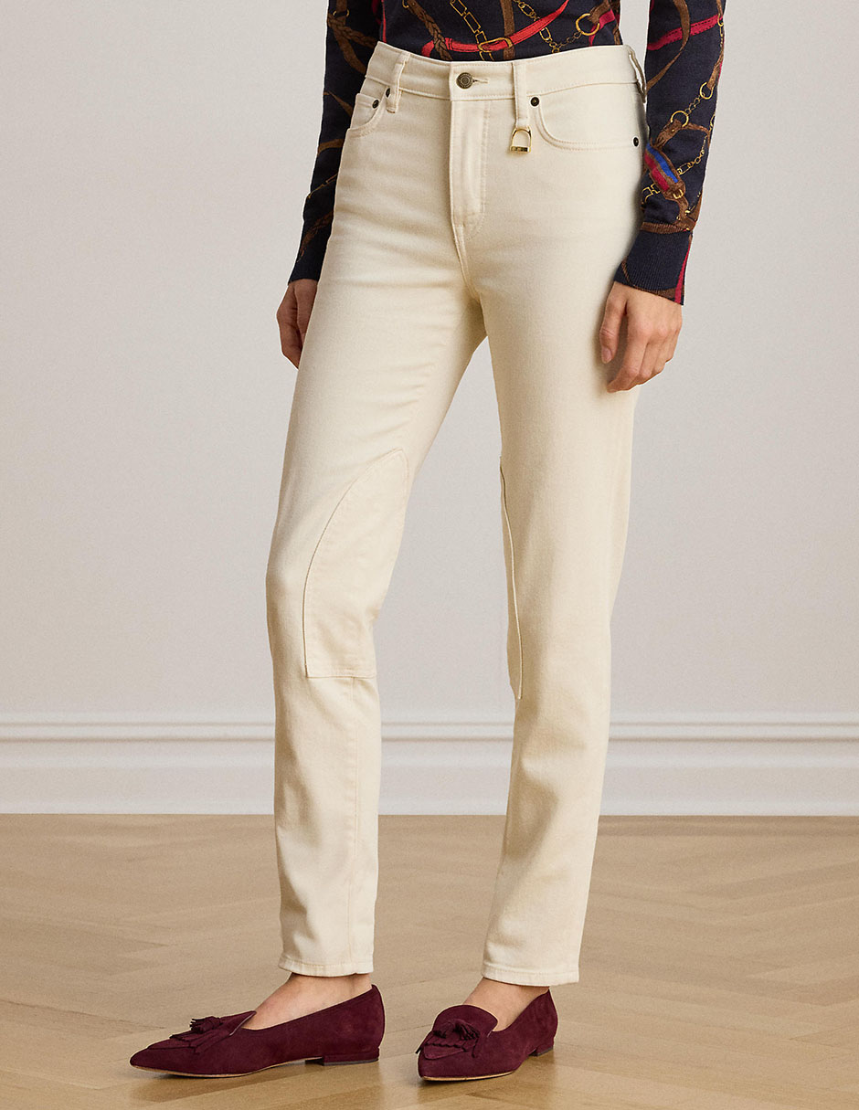 Jeans skinny corte cintura para mujer