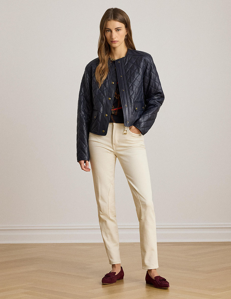 Jeans skinny corte cintura para mujer