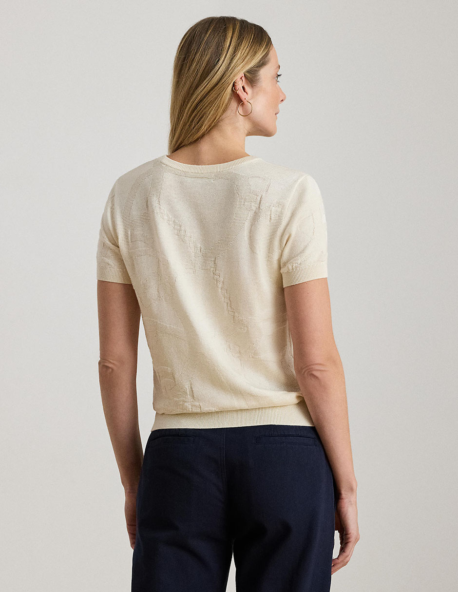Suéter cuello redondo para mujer 4