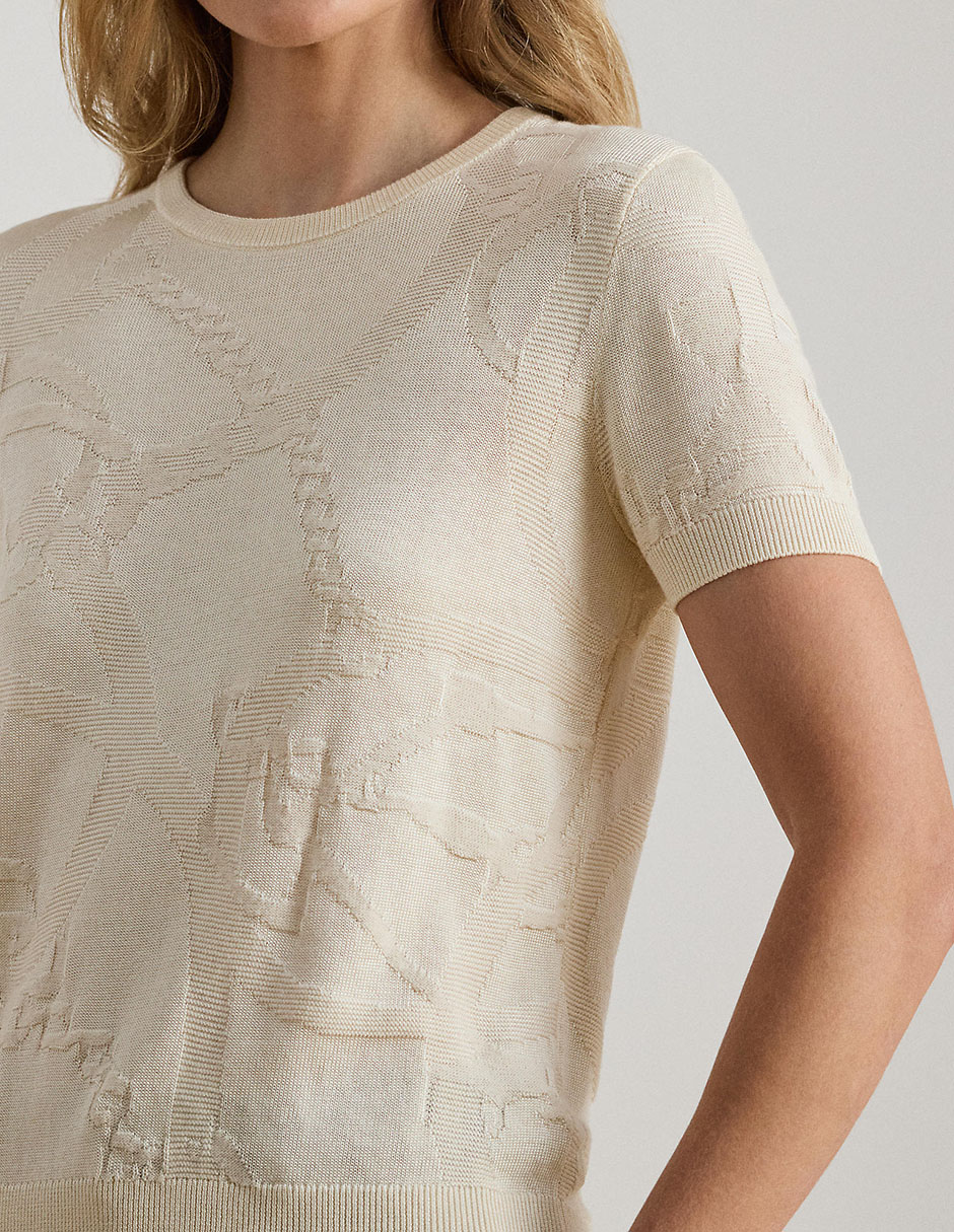 Suéter cuello redondo para mujer 2
