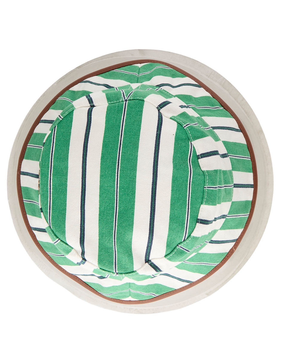 Sombrero bucket estampado a rayas 6
