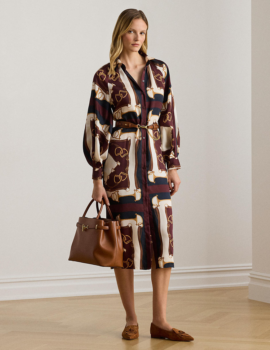 Vestido a la rodilla casual Lauren Ralph Lauren para mujer