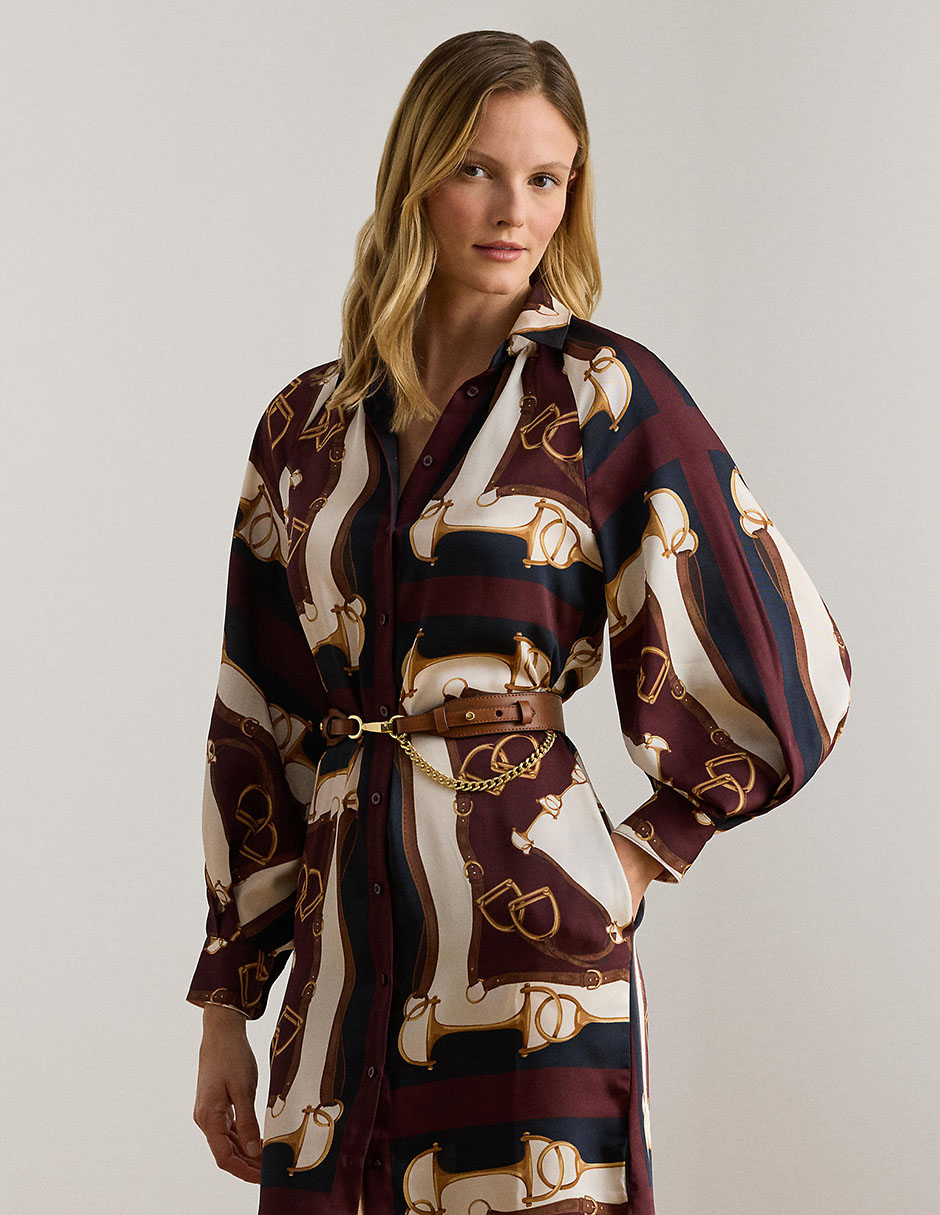 Vestido a la rodilla casual Lauren Ralph Lauren para mujer