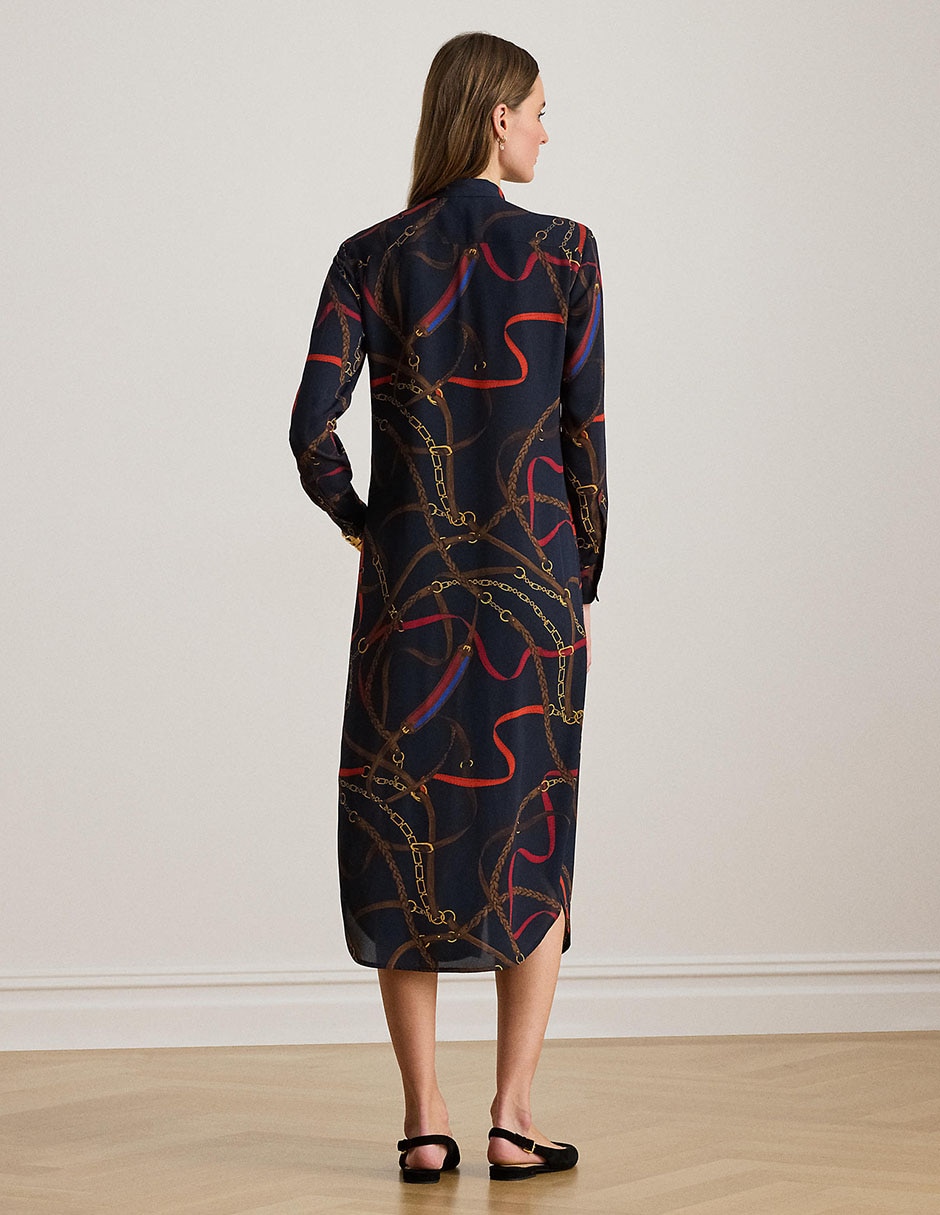 Vestido midi de vestir Lauren Ralph Lauren para mujer