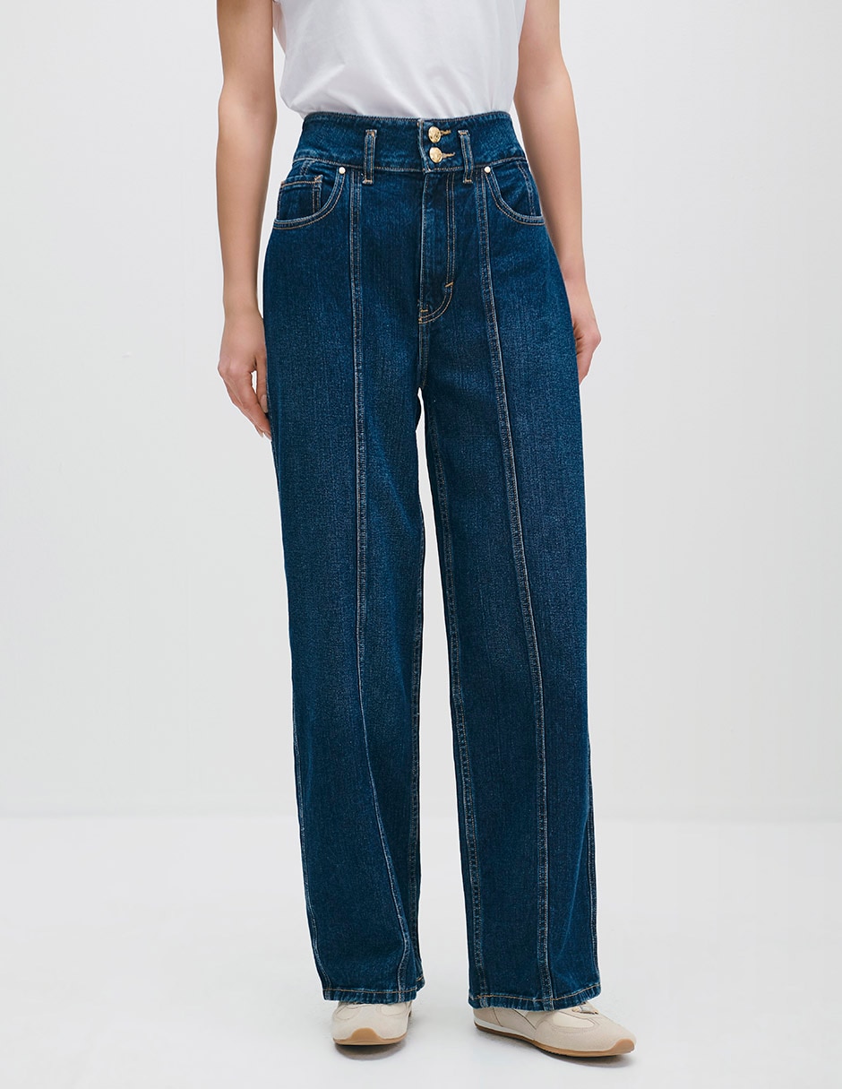 Jeans wide leg para mujer 1