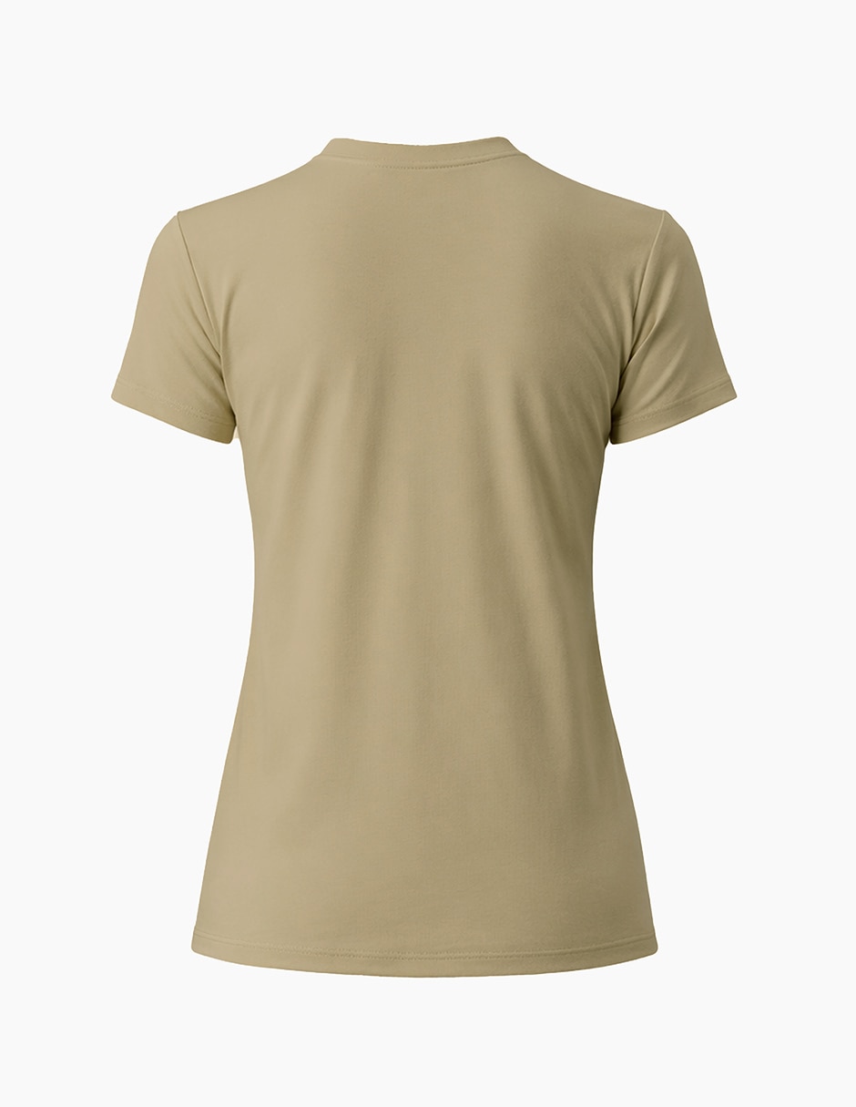Playera manga corta cuello redondo para mujer 5