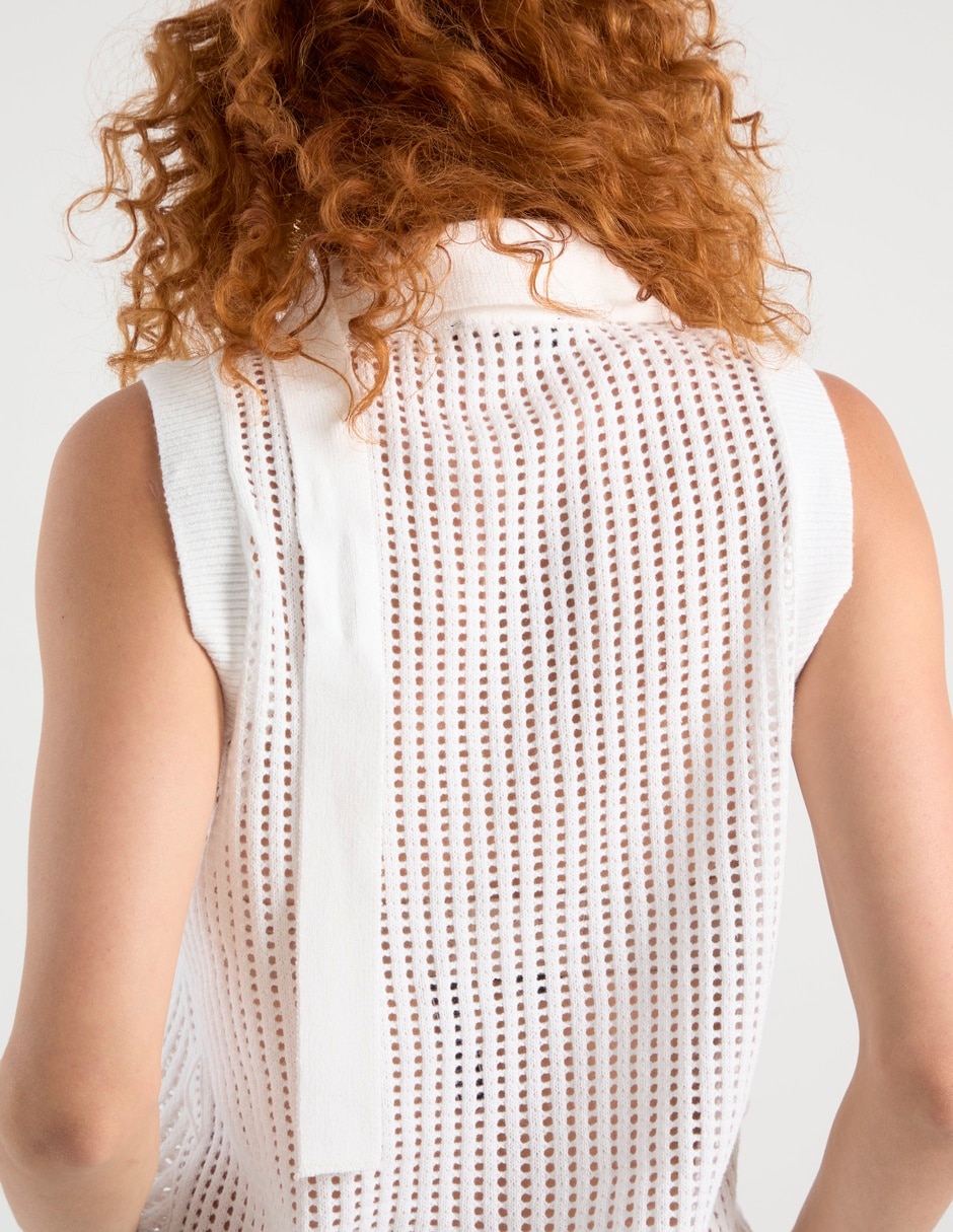 Suéter cuello polo para mujer 5