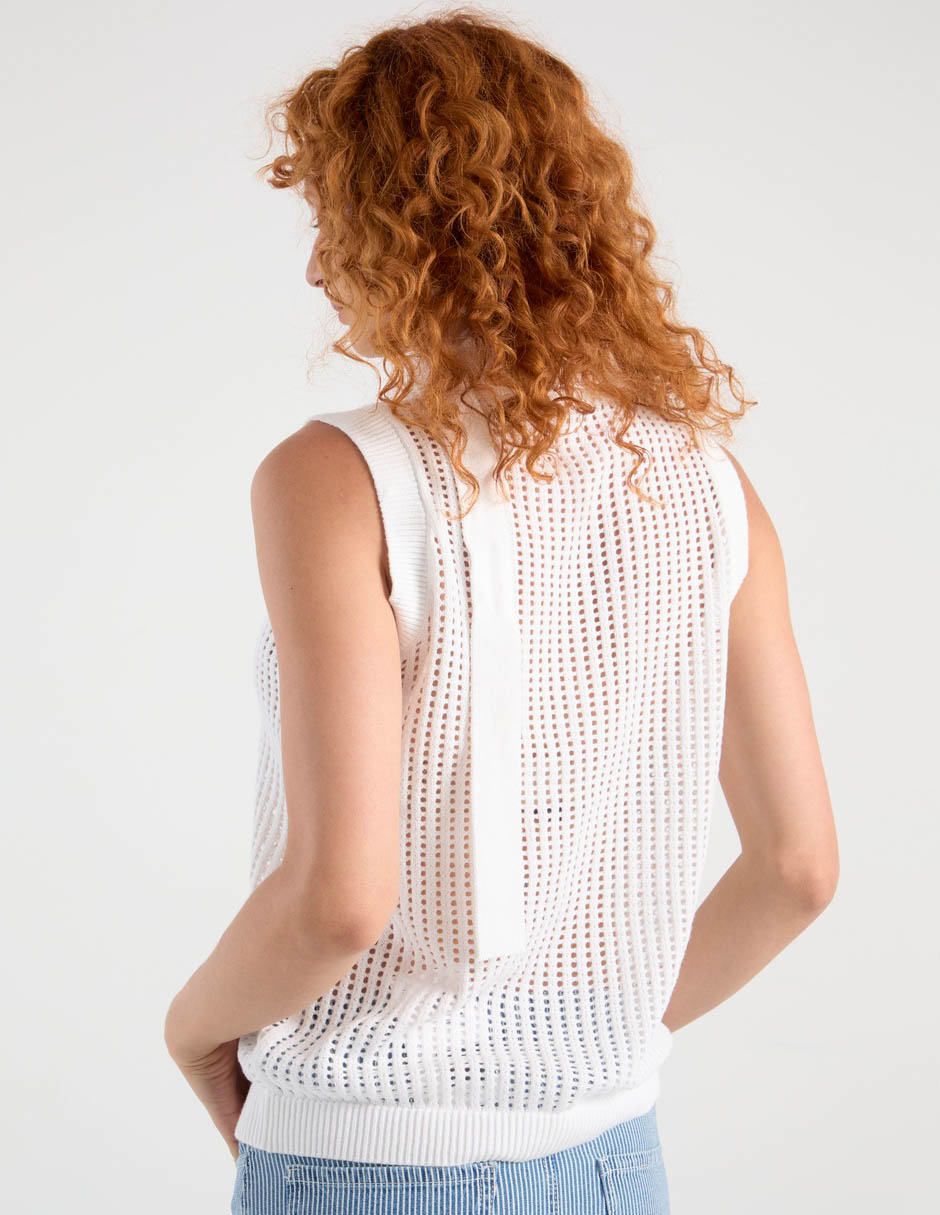 Suéter cuello polo para mujer 6