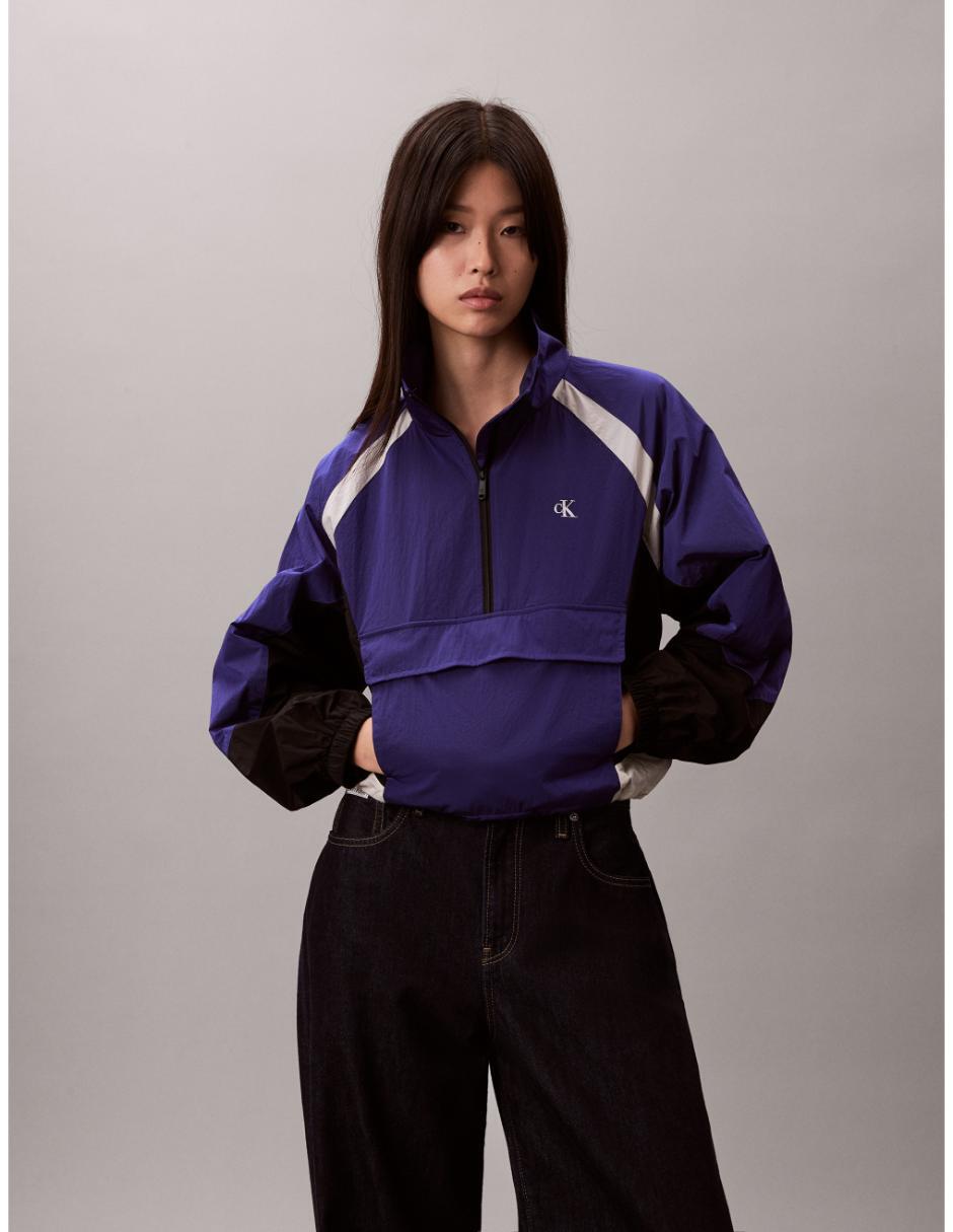 Chamarra rompevientos calvin klein impermeable para mujer