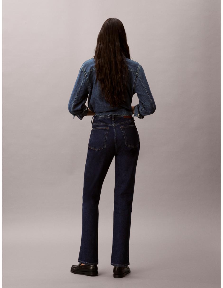 Jeans slim media cintura Calvin Klein 47F749G-GWI para mujer 2
