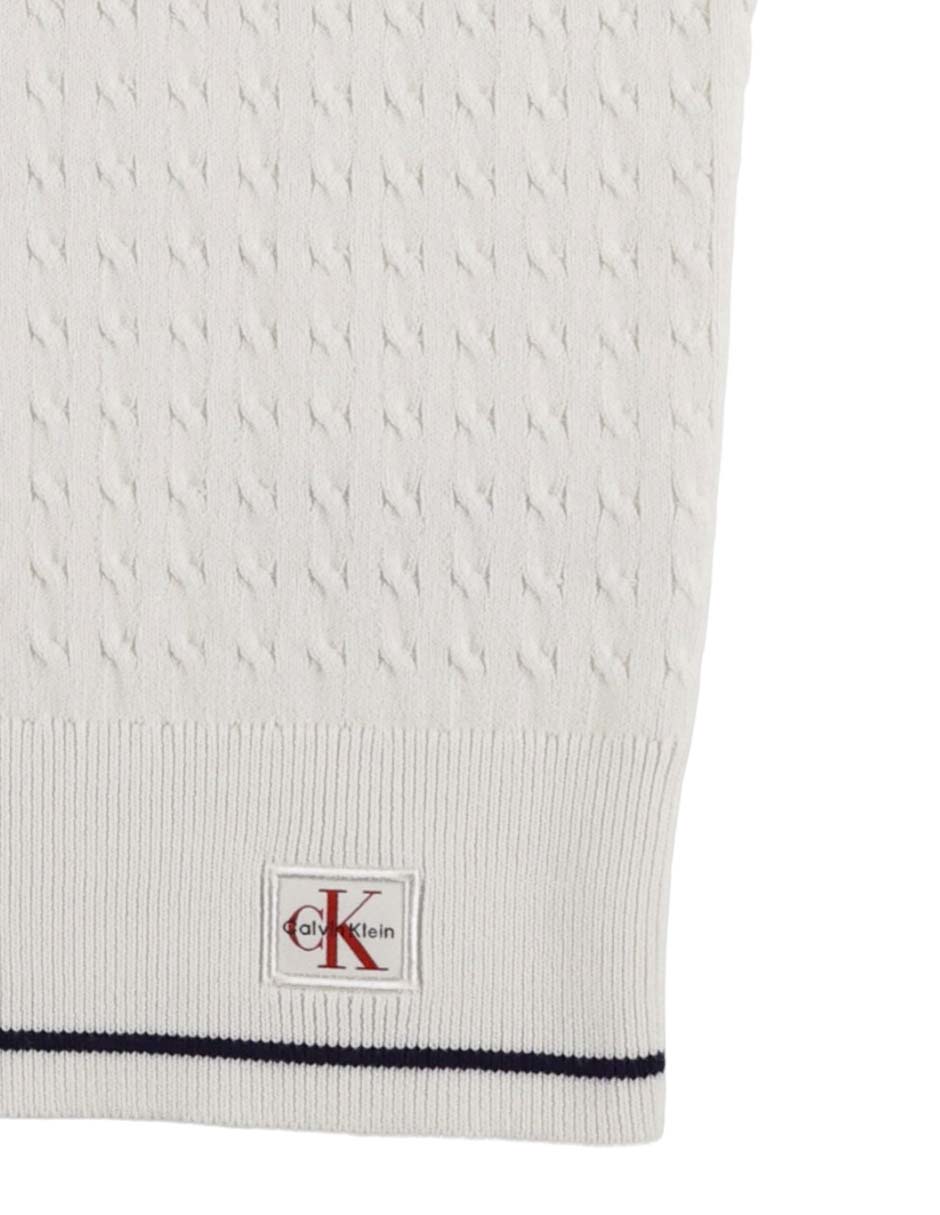 Suéter Calvin Klein cuello polo para mujer