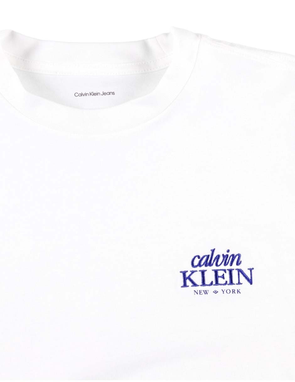 Playera manga corta Ck cuello redondo para mujer