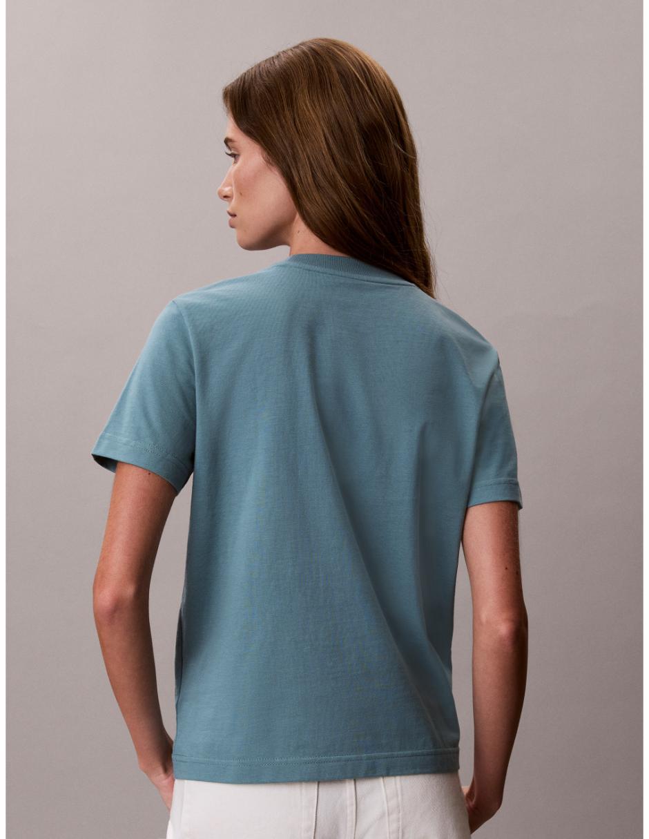 Playera manga corta cuello redondo para mujer 4