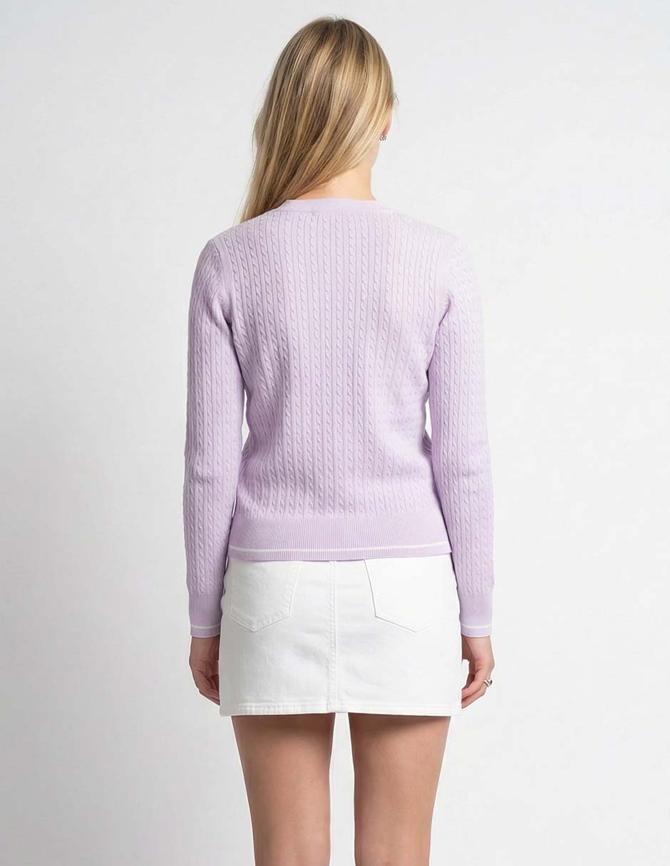 Suéter cuello V para mujer 5