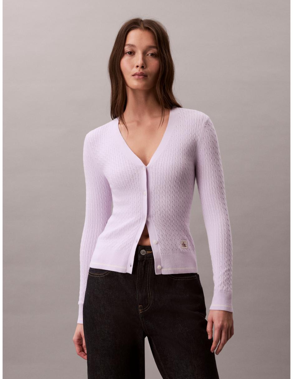 Suéter cuello V para mujer