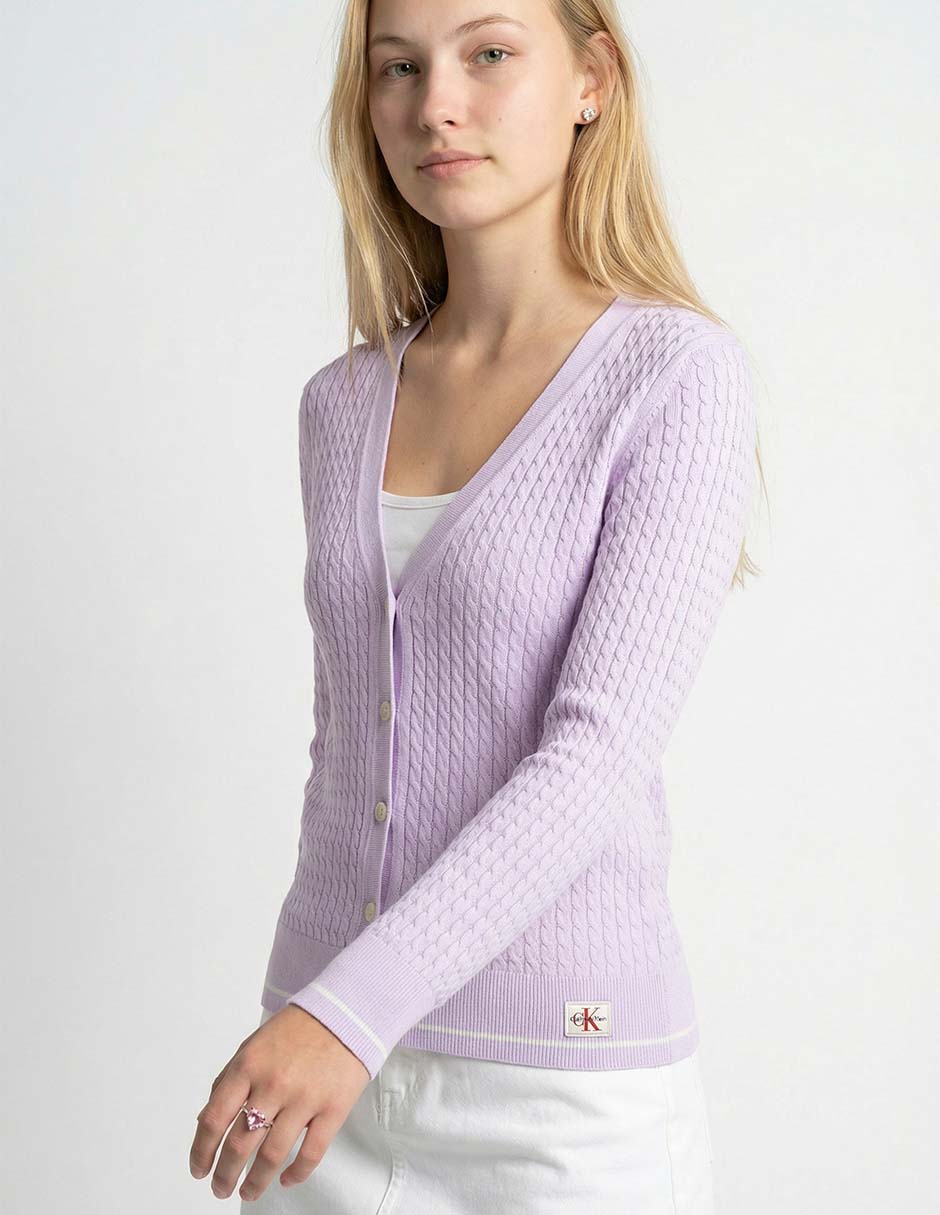 Suéter cuello V para mujer 9
