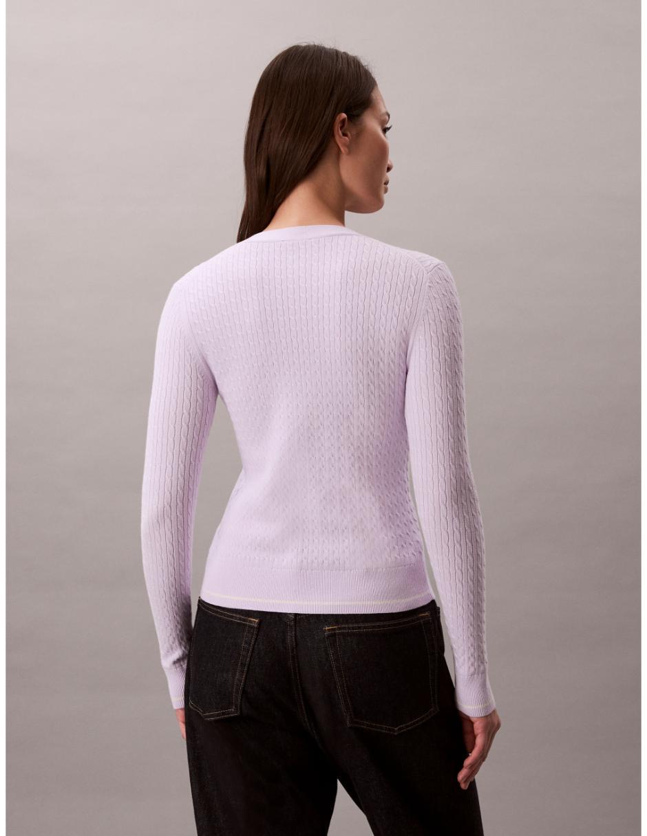 Suéter cuello V para mujer