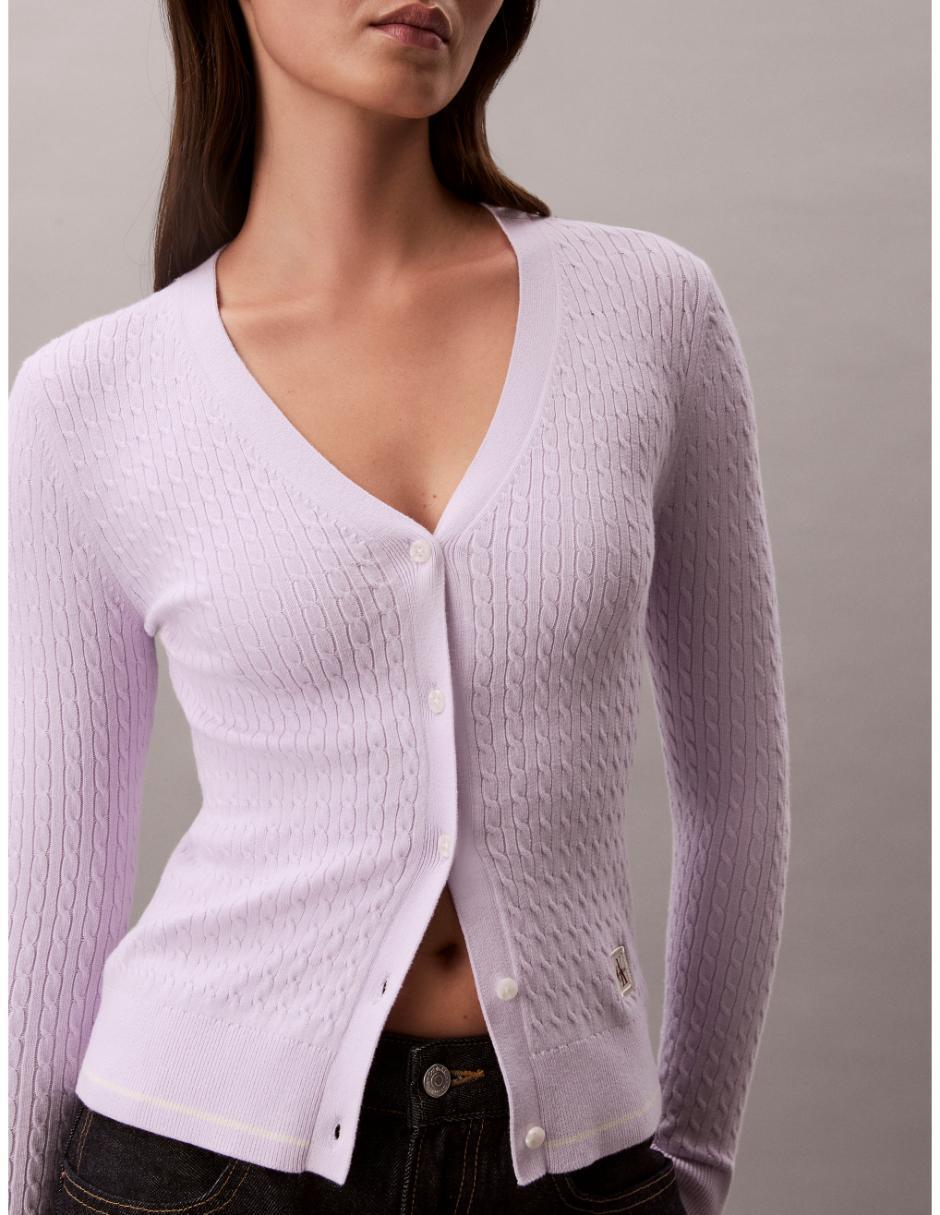 Suéter cuello V para mujer 7